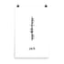 Ogham Personalised Name Minimalist Calligraphy Print